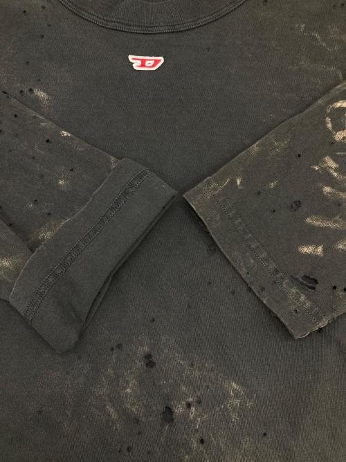 DIESEL（ディーゼル）DIESEL (ディーゼル) T-CRANE-LS-N2カットソー グレー サイズ:Ｍの古着・服飾アイテム