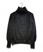 SUBLATIONSサブレーションズ）の古着「MOHAIR DOUBLE HIGH NECK P/O KNIT」｜ブラック
