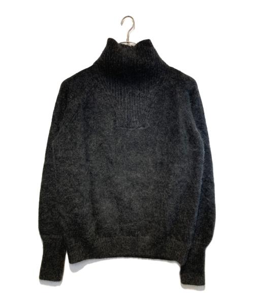 SUBLATIONS（サブレーションズ）SUBLATIONS (サブレーションズ) MOHAIR DOUBLE HIGH NECK P/O KNIT ブラック サイズ:2の古着・服飾アイテム