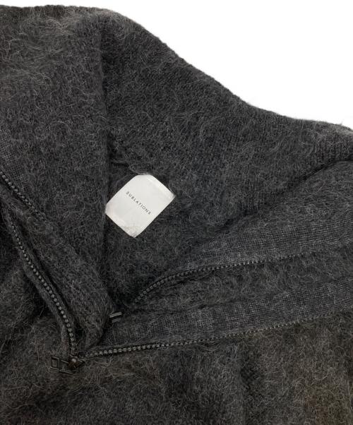 SUBLATIONS（サブレーションズ）SUBLATIONS (サブレーションズ) MOHAIR DOUBLE HIGH NECK P/O KNIT ブラック サイズ:2の古着・服飾アイテム