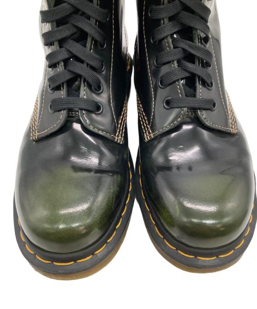 Dr.Martens（ドクターマーチン）Dr.Martens (ドクターマーチン) THE CLASH (ザクラッシュ) 1460 THE CLASH ブラック×グリーン サイズ:UK7の古着・服飾アイテム