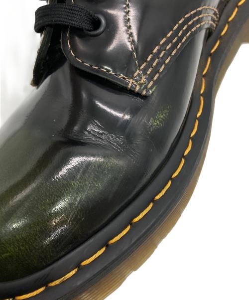 Dr.Martens（ドクターマーチン）Dr.Martens (ドクターマーチン) THE CLASH (ザクラッシュ) 1460 THE CLASH ブラック×グリーン サイズ:UK7の古着・服飾アイテム