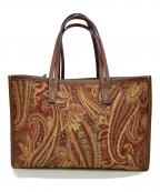 A VACATIONア ヴァケーション）の古着「CLUB BAG ORANGE PAISLEY」｜ブラウン