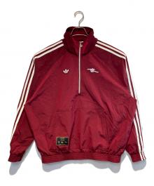 adidas（アディダス）の古着「アーセナルテラスアイコン ハーフジップ ジャケット」｜ボルドー