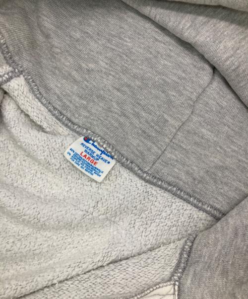 Champion REVERSE WEAVE（チャンピオン リバース ウィーブ）Champion REVERSE WEAVE (チャンピオン リバース ウィーブ) リバースウィーブジップパーカー グレー サイズ:Lの古着・服飾アイテム