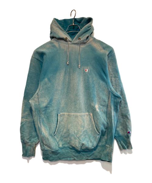 Champion REVERSE WEAVE（チャンピオン リバース ウィーブ）Champion REVERSE WEAVE (チャンピオン リバース ウィーブ) ［古着］リバースウィーブプルオーバーパーカー ブルー サイズ:XXLの古着・服飾アイテム