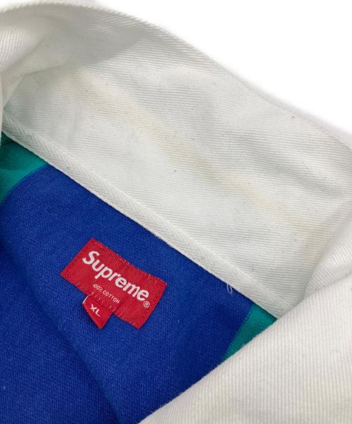 SUPREME（シュプリーム）SUPREME (シュプリーム) Supreme Playboy Rugby グリーン×ブルー サイズ:XLの古着・服飾アイテム