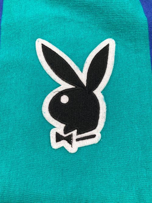 SUPREME（シュプリーム）SUPREME (シュプリーム) Supreme Playboy Rugby グリーン×ブルー サイズ:XLの古着・服飾アイテム