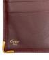 中古・古着 Cartier (カルティエ) マストライン2つ折り財布 ボルドー：7000円