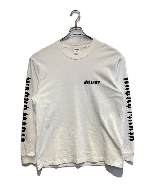WACKO MARIA（ワコマリア）WACKO MARIA (ワコマリア) WASHED HEAVY WEIGHT LONG SLEEVE T-SHIRT ホワイト サイズ:Ｓの古着・服飾アイテム