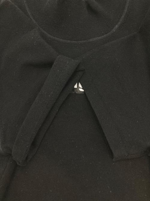 ALEXANDER WANG（アレキサンダー・ワン）ALEXANDER WANG (アレキサンダー・ワン) ロゴショートスリーブニットドレス ワンピース ブラック サイズ:Sの古着・服飾アイテム