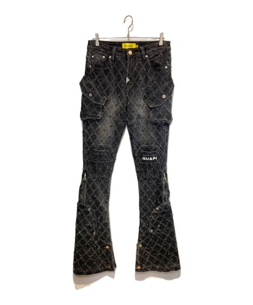 GUAPI PREMIUM（グアピ）GUAPI PREMIUM (グアピ) COFFIN ARC WAXED DENIM ブラック サイズ:32 未使用品の古着・服飾アイテム