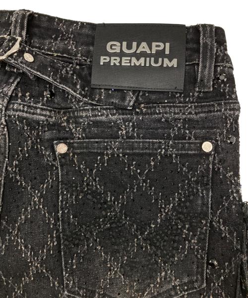 GUAPI PREMIUM（グアピ）GUAPI PREMIUM (グアピ) COFFIN ARC WAXED DENIM ブラック サイズ:32 未使用品の古着・服飾アイテム