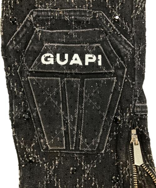 GUAPI PREMIUM（グアピ）GUAPI PREMIUM (グアピ) COFFIN ARC WAXED DENIM ブラック サイズ:32 未使用品の古着・服飾アイテム