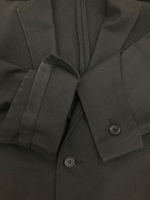 Y's（ワイズ）Y's (ワイズ) ドッキングロングジャケット ブラック サイズ:3の古着・服飾アイテム