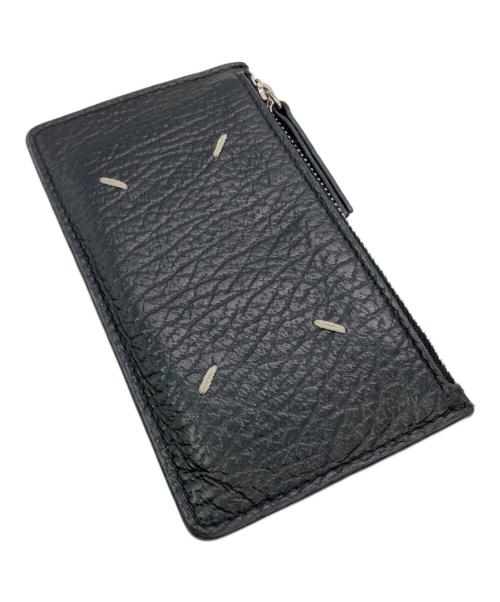Maison Margiela（メゾンマルジェラ）Maison Margiela (メゾンマルジェラ) 4ステッチジップカードホルダーウォレット ブラックの古着・服飾アイテム