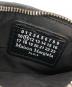 中古・古着 Maison Margiela (メゾンマルジェラ) 4ステッチジップカードホルダーウォレット ブラック：16000円