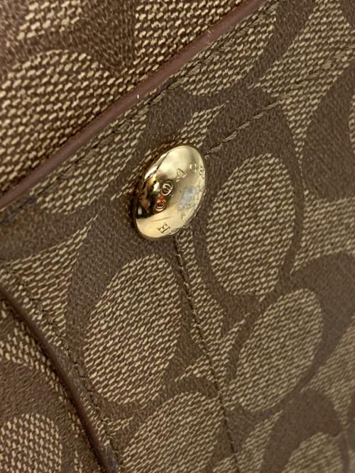 COACH（コーチ）COACH (コーチ) ミニ マーゴット キャリーオール 2WAYショルダーバッグ ブラウンの古着・服飾アイテム