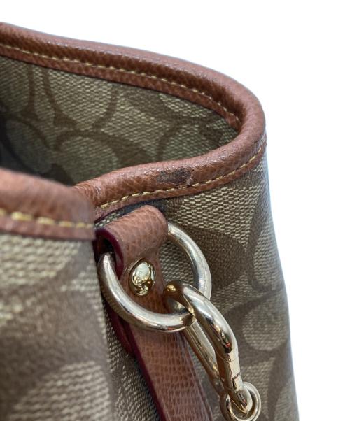 COACH（コーチ）COACH (コーチ) ミニ マーゴット キャリーオール 2WAYショルダーバッグ ブラウンの古着・服飾アイテム