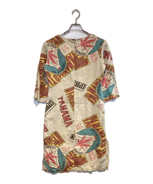 Hysteric Glamour（ヒステリックグラマー）Hysteric Glamour (ヒステリックグラマー) パナマ総柄リネンワンピース ベージュ サイズ:Freeの古着・服飾アイテム