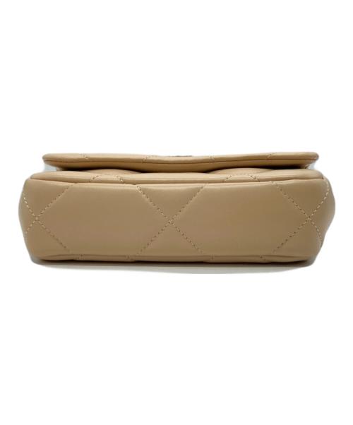 TORY BURCH（トリーバーチ）TORY BURCH (トリーバーチ) キラ ダイヤモンドキルト ミニフラップバッグ ベージュの古着・服飾アイテム