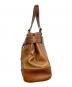 COACH (コーチ) シグネチャーレザーハンドバッグ ブラウン：15000円