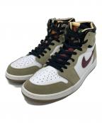 NIKEナイキ）の古着「AIR JORDAN 1 ZOOM AIR CMFT」｜ホワイト×カーキ