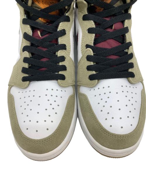 NIKE（ナイキ）NIKE (ナイキ) AIR JORDAN 1 ZOOM AIR CMFT ホワイト×カーキ サイズ:US10の古着・服飾アイテム