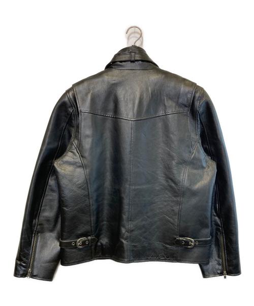 Liugoo Leathers（リューグーレザーズ）Liugoo Leathers (リューグーレザーズ) ライナー付シングルライダースジャケット ブラック サイズ:LLの古着・服飾アイテム