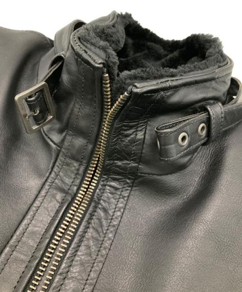 Liugoo Leathers（リューグーレザーズ）Liugoo Leathers (リューグーレザーズ) ライナー付シングルライダースジャケット ブラック サイズ:LLの古着・服飾アイテム
