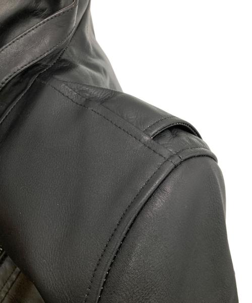 Liugoo Leathers（リューグーレザーズ）Liugoo Leathers (リューグーレザーズ) ライナー付シングルライダースジャケット ブラック サイズ:LLの古着・服飾アイテム