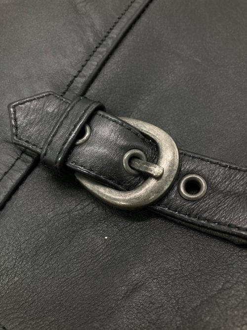 Liugoo Leathers（リューグーレザーズ）Liugoo Leathers (リューグーレザーズ) ライナー付シングルライダースジャケット ブラック サイズ:LLの古着・服飾アイテム