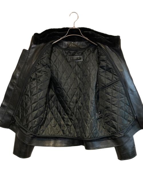 Liugoo Leathers（リューグーレザーズ）Liugoo Leathers (リューグーレザーズ) ライナー付シングルライダースジャケット ブラック サイズ:LLの古着・服飾アイテム