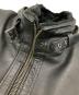 中古・古着 Liugoo Leathers (リューグーレザーズ) ライナー付シングルライダースジャケット ブラック サイズ:LL：9000円