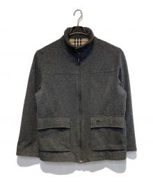 BURBERRY LONDON（バーバリーロンドン）の古着「ウールジップアップジャケット」｜グレー