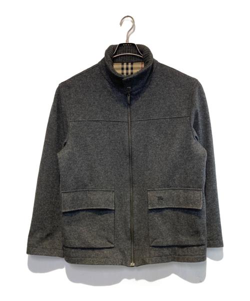 BURBERRY LONDON（バーバリーロンドン）BURBERRY LONDON (バーバリーロンドン) ウールジップアップジャケット グレー サイズ:5の古着・服飾アイテム