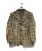 BURBERRY LONDONバーバリーロンドン）の古着「3Bテーラードジャケット」｜グリーン×ベージュ