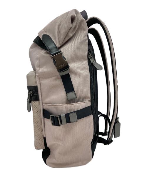 COACH（コーチ）COACH (コーチ) テレイン ロールトップ バックパック ベージュの古着・服飾アイテム