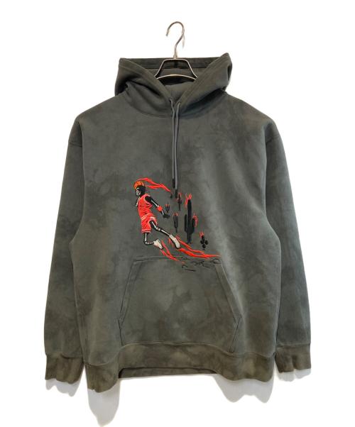 NIKE JORDAN（ナイキ ジョーダン）NIKE JORDAN (ナイキ ジョーダン) cactus jack (カクタス・ジャック) M J NRG TS WASH SUEDE PO チャコールグレー サイズ:Lの古着・服飾アイテム