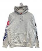 SUPREMEシュプリーム）の古着「MULTI LOGO HOODIE」｜ライトグレー