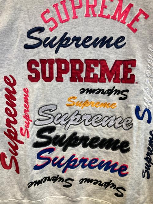 SUPREME（シュプリーム）SUPREME (シュプリーム) MULTI LOGO HOODIE ライトグレー サイズ:XLの古着・服飾アイテム