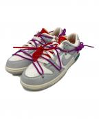 NIKE×OFFWHITEナイキ×オフホワイト）の古着「Dunk Low」｜グレー×ホワイト