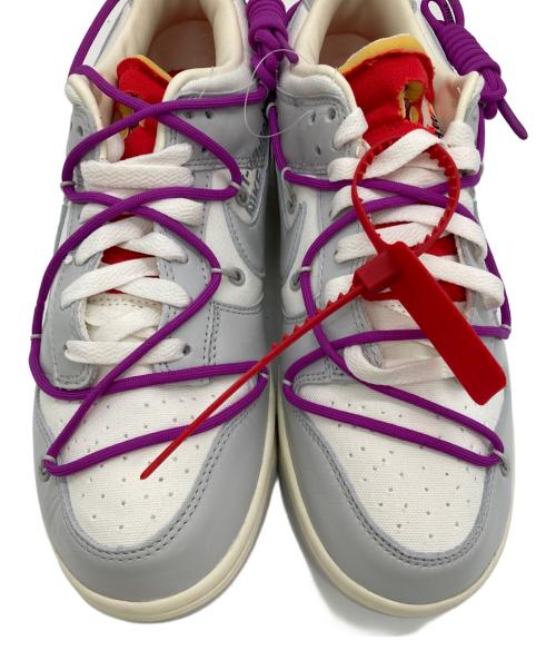 NIKE（ナイキ）NIKE (ナイキ) OFFWHITE (オフホワイト) Dunk Low グレー×ホワイト サイズ:US10の古着・服飾アイテム