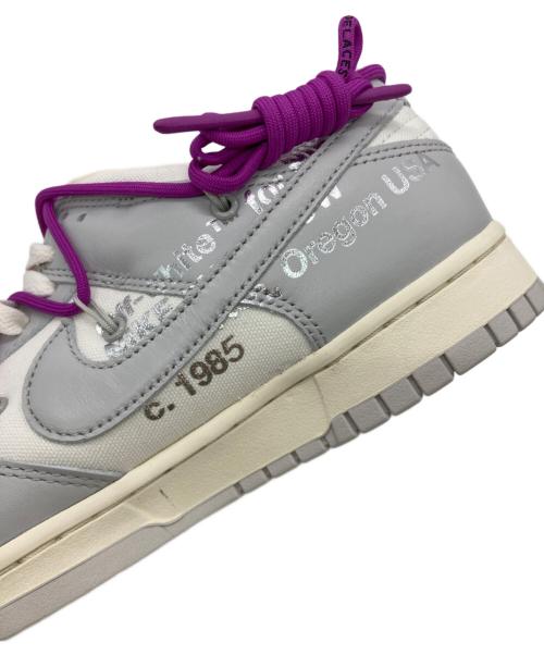 NIKE（ナイキ）NIKE (ナイキ) OFFWHITE (オフホワイト) Dunk Low グレー×ホワイト サイズ:US10の古着・服飾アイテム
