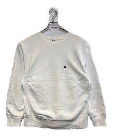 Champion REVERSE WEAVE（チャンピオン リバース ウィーブ）の古着「［古着］クルーネックスウェット」｜ホワイト