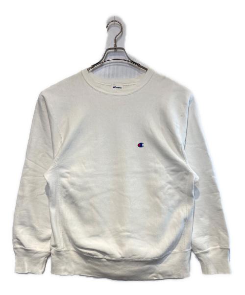 Champion REVERSE WEAVE（チャンピオン リバース ウィーブ）Champion REVERSE WEAVE (チャンピオン リバース ウィーブ) ［古着］クルーネックスウェット ホワイト サイズ:Lの古着・服飾アイテム