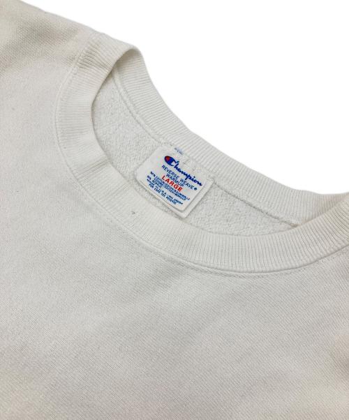 Champion REVERSE WEAVE（チャンピオン リバース ウィーブ）Champion REVERSE WEAVE (チャンピオン リバース ウィーブ) ［古着］クルーネックスウェット ホワイト サイズ:Lの古着・服飾アイテム