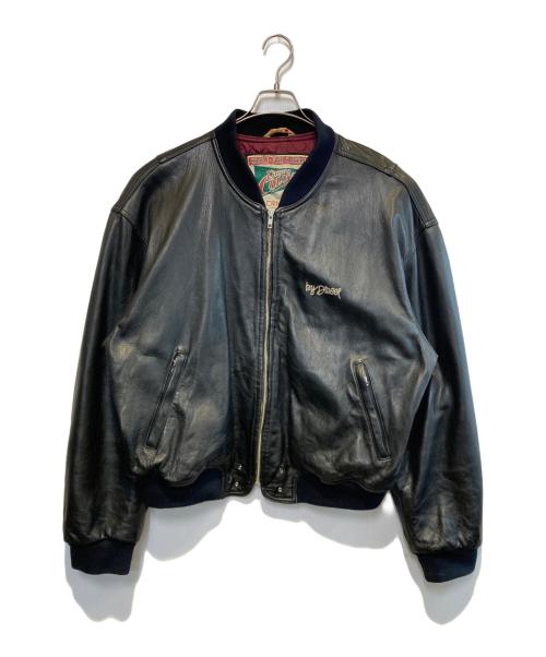 COLORADO HIDE（コロラド ハイド）COLORADO HIDE (コロラド ハイド) ［古着］レザーボンバージャケット ブラック サイズ:XXLの古着・服飾アイテム