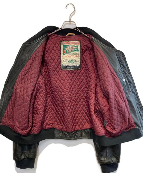 COLORADO HIDE（コロラド ハイド）COLORADO HIDE (コロラド ハイド) ［古着］レザーボンバージャケット ブラック サイズ:XXLの古着・服飾アイテム