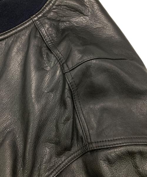 COLORADO HIDE（コロラド ハイド）COLORADO HIDE (コロラド ハイド) ［古着］レザーボンバージャケット ブラック サイズ:XXLの古着・服飾アイテム
